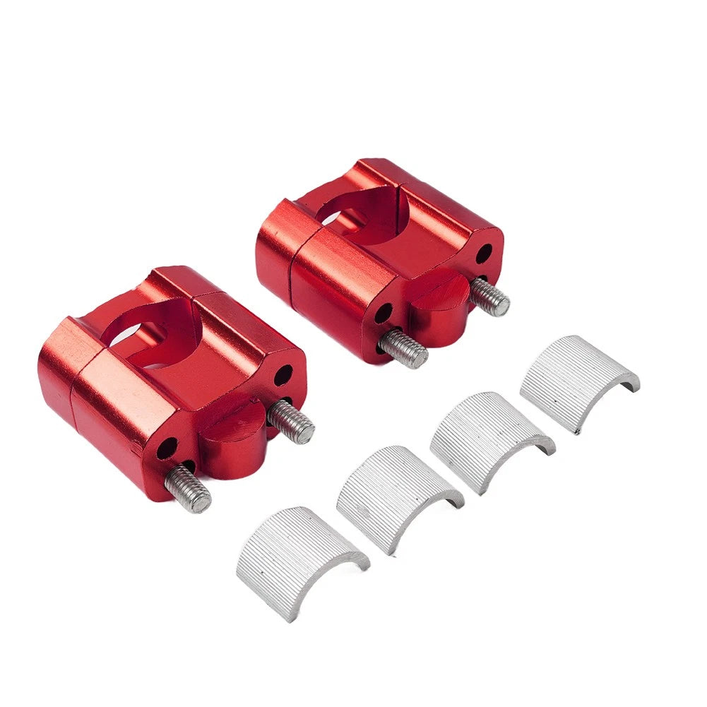 Fat Bar Mount Clamps Risers Adaptor 7/8 to 1-1/8 for Dirt Pit Bike ATV