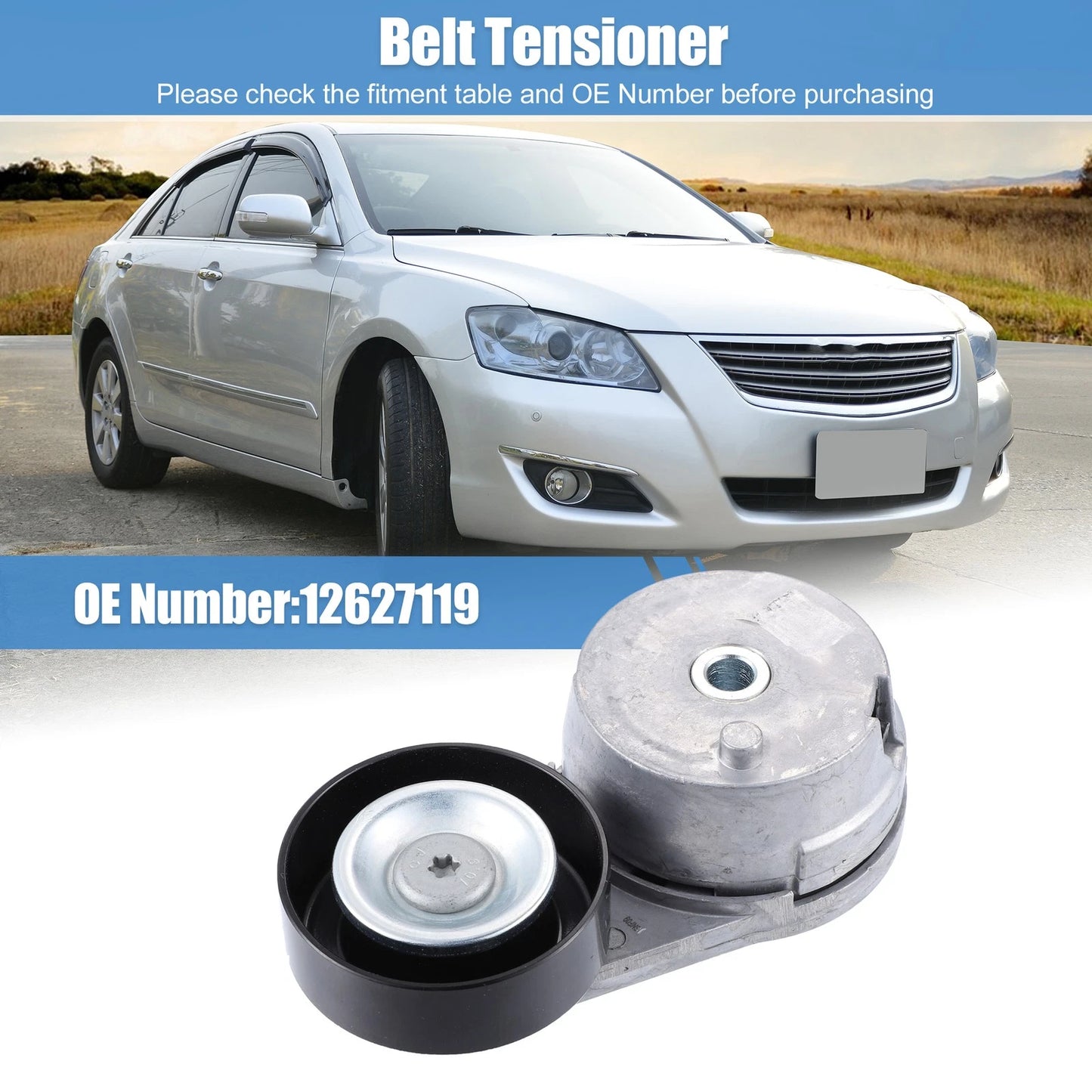 1 Pcs Engine Belt Tensioner Pulley Assembly for Buick Regal (2014–2017)