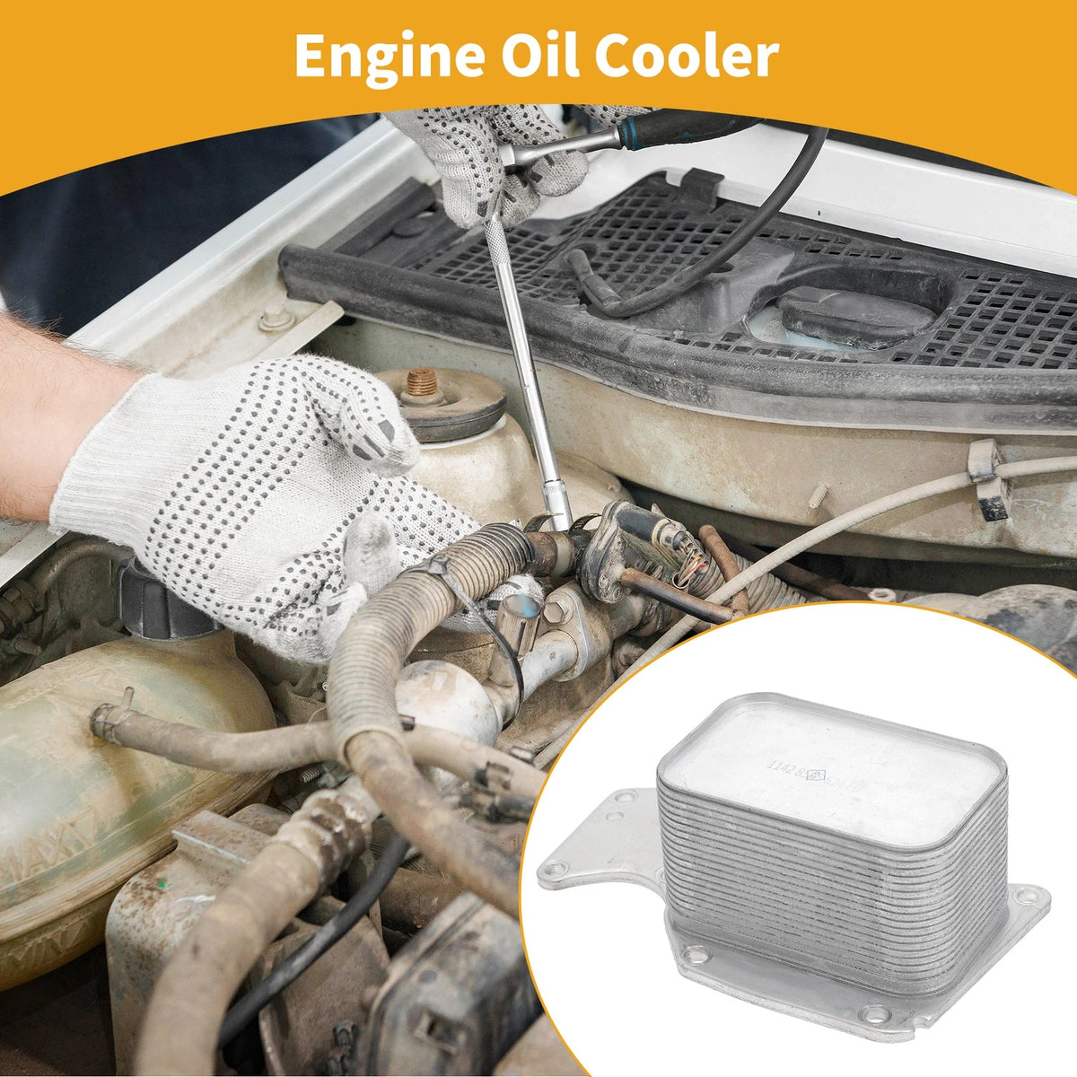 Engine Oil Cooler for BMW 420i (2018-2019) No.24119812996 1 Pc