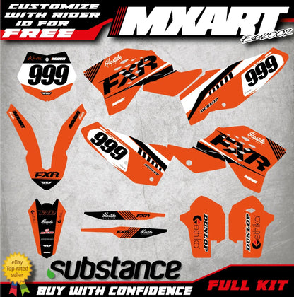 Graphics Decals Stickers for KTM SXF 250 450 (2007-2010)