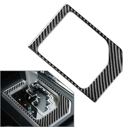 Black Carbon Fiber Gear Shift Panel Cover Trim for Toyota Tundra (2014-2021)
