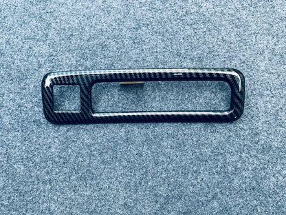 Carbon Fiber Rear Tailgate Button Cover Trim for Toyota Highlander (2020-2023)