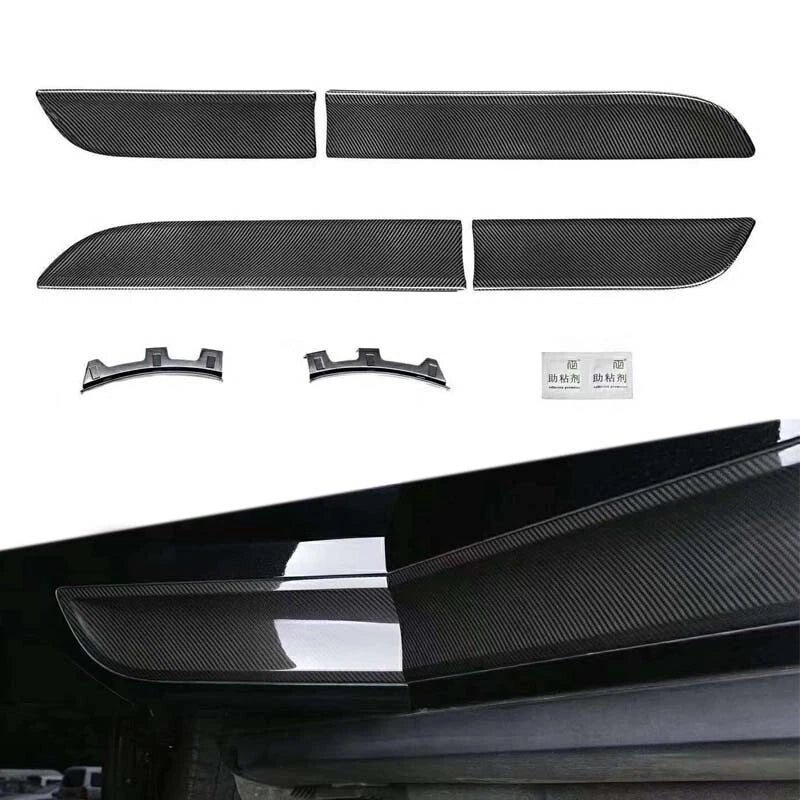 Carbon Fiber Side Door Body Guard Moulding Cover Trim For Porsche Macan 2014-22