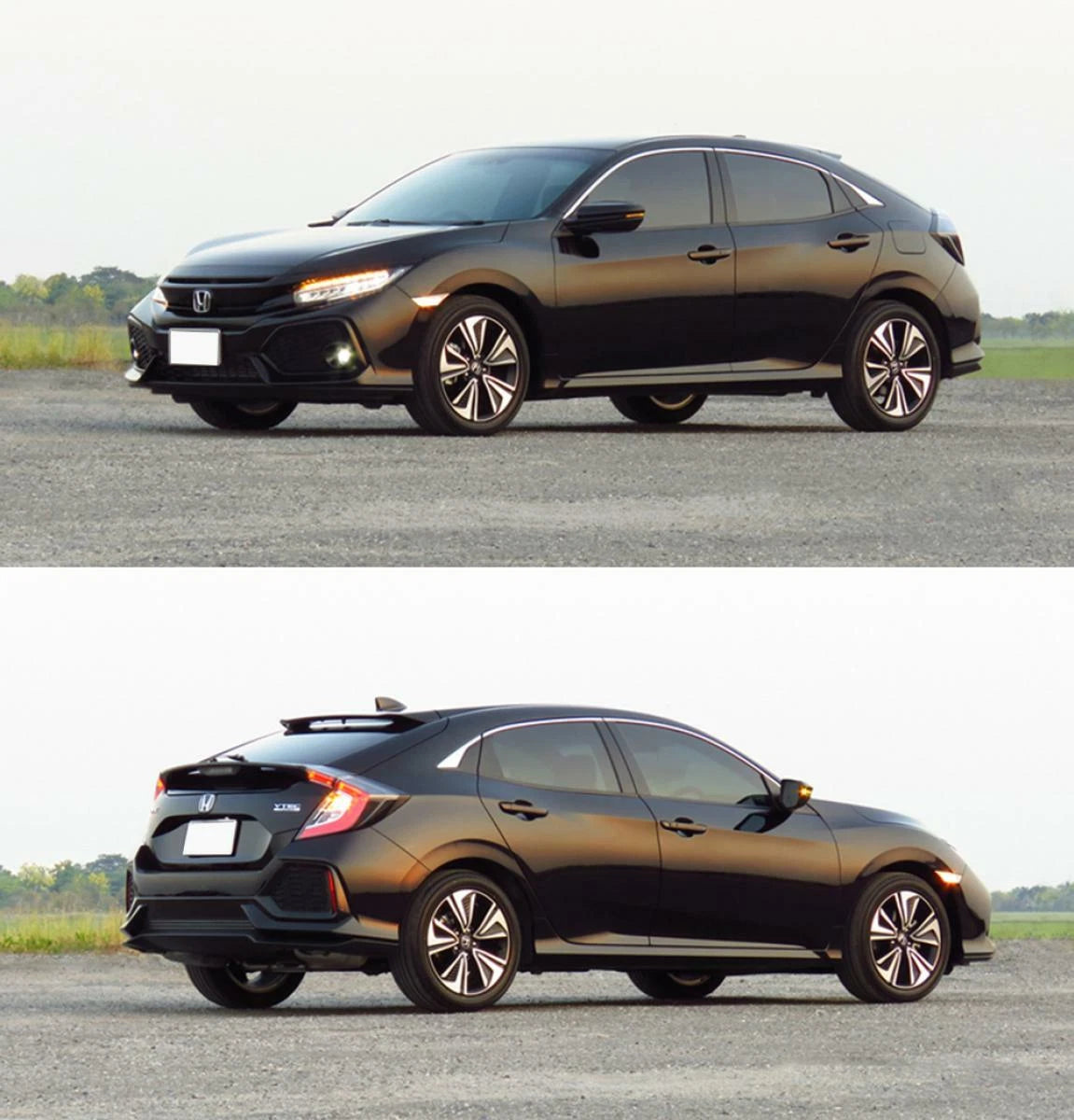 Door Handle Bowl Cover Black for Honda Civic Hatchback (2016-2019)