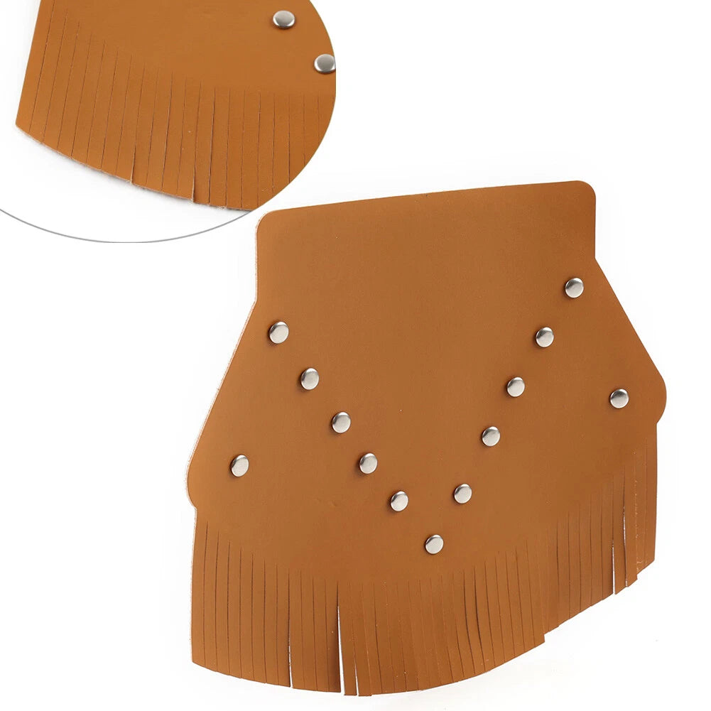 Rear Fender Mud Flap Cover w/Fringe Orange for Harley Sportster (2004-2023)