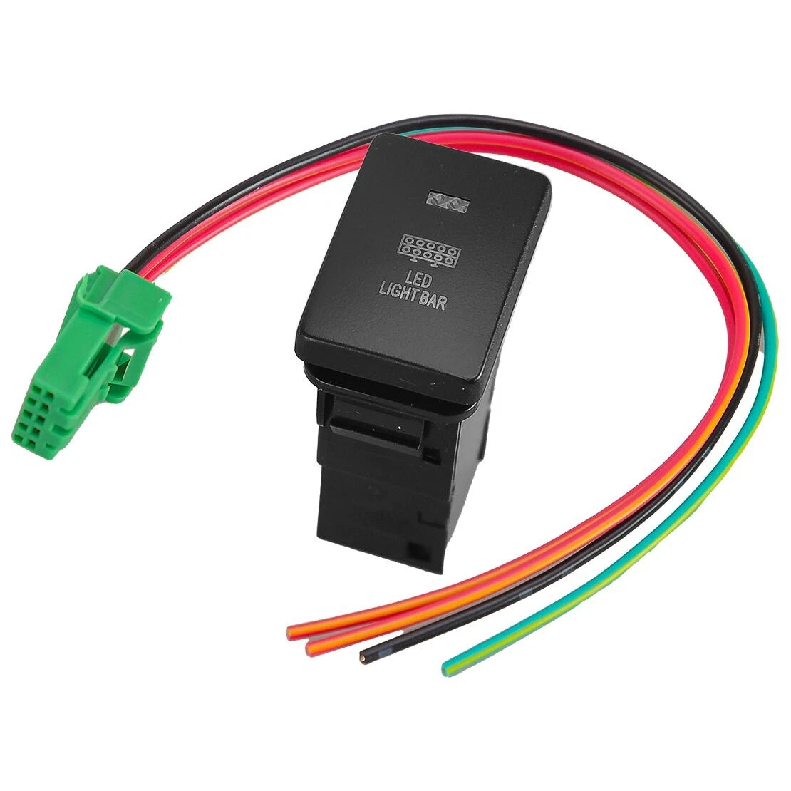 LED Light Bar Push Switch w/ Connector for Mitsubishi Outlander (2003-2023)