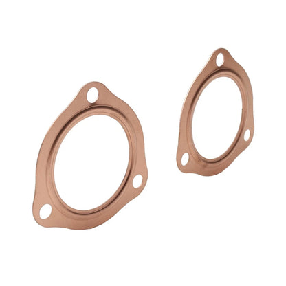 2 x 2.5" Copper Header Pipe Collector Flange Gaskets for Chevy SBC BBC (1960-2023)