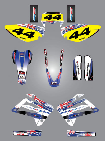 Custom Graphic Kit Aussie Pride for Sherco 4.5 5.1 (2005-2008) Stickers