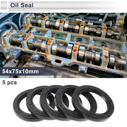 54x75x10mm Oil Seal Rotary Shaft Seal Nitrile Rubber Black