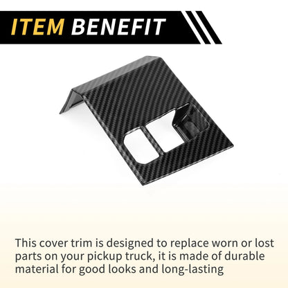Carbon Fiber Electronic Handbrake Frame Cover for Toyota Tundra (2022-2024)