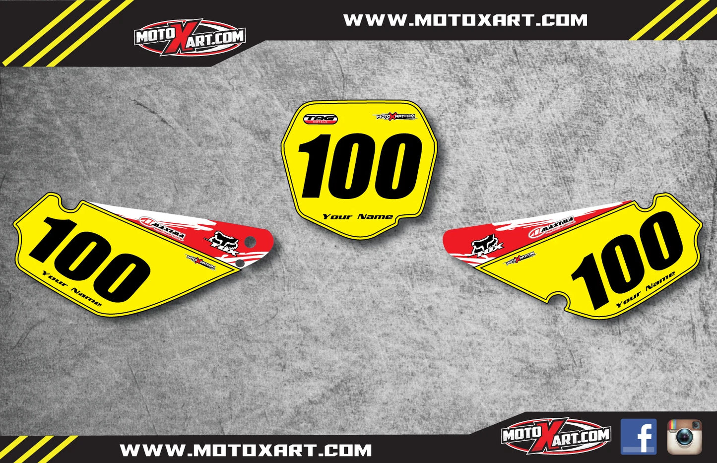 Custom Number Plates  SAFARI Style Stickers for Suzuki RM 85 (2000-2016)