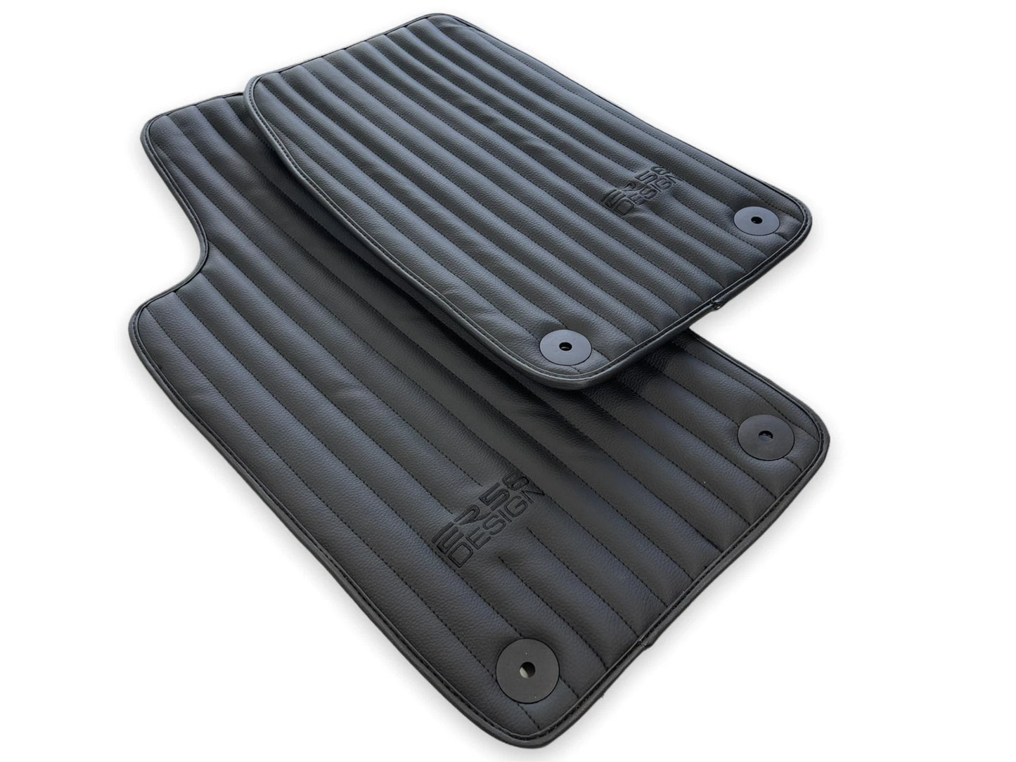 Black Leather Floor Mats for Aston Martin DB11 Volante 2017-2022