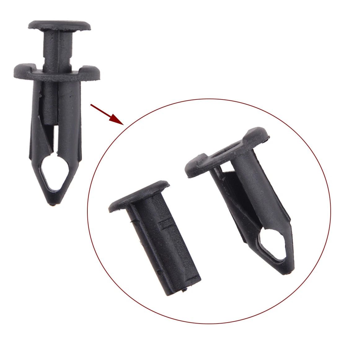 190 x Push Pin Rivet Fasteners for Honda Fender Bumper Door Trim