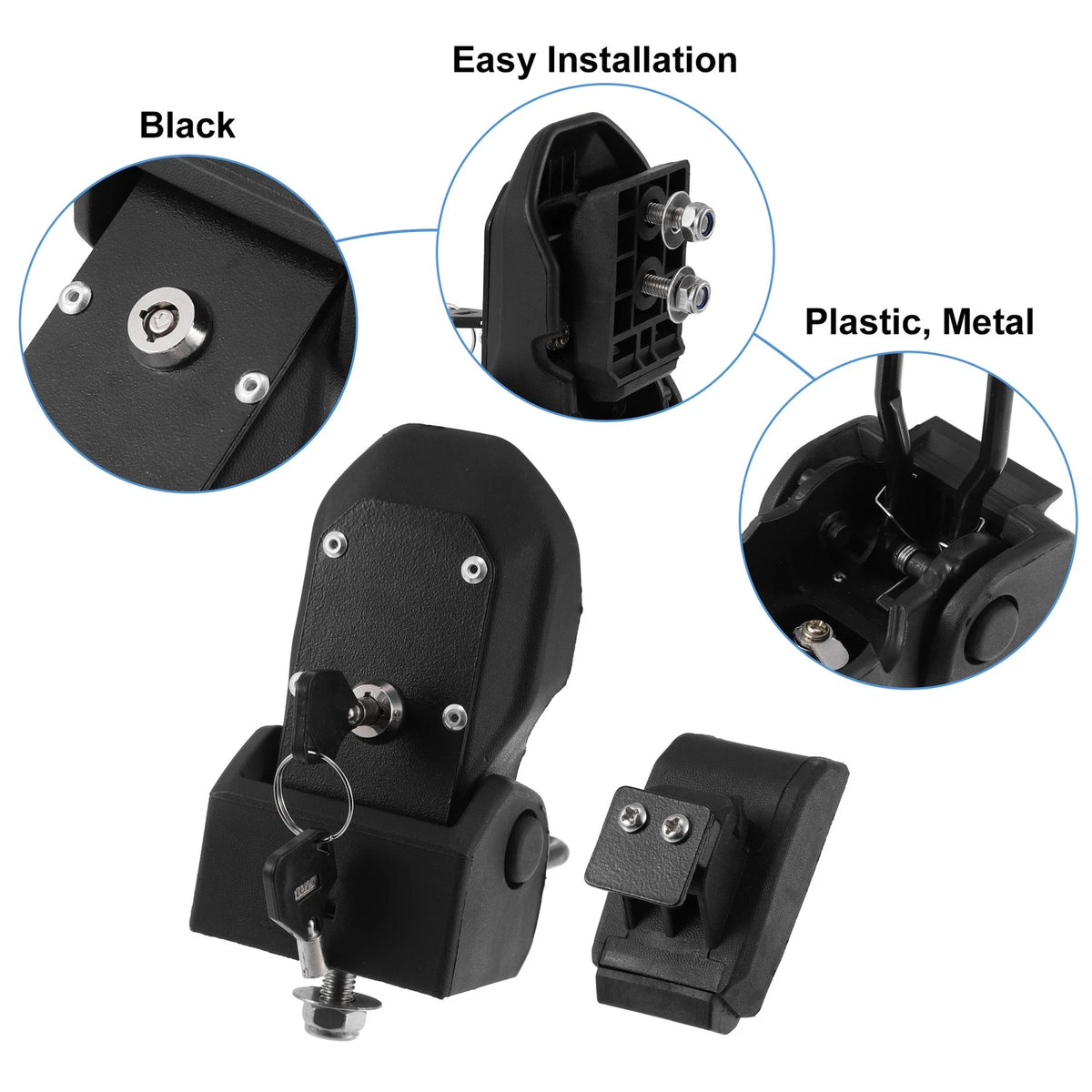 Front Hood Latches for Jeep Wrangler JL 2 Door (2018-2023)