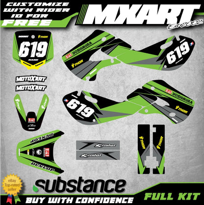 Custom Graphics Kit FLEX for Kawasaki KX 65 (2000-2015) Decals