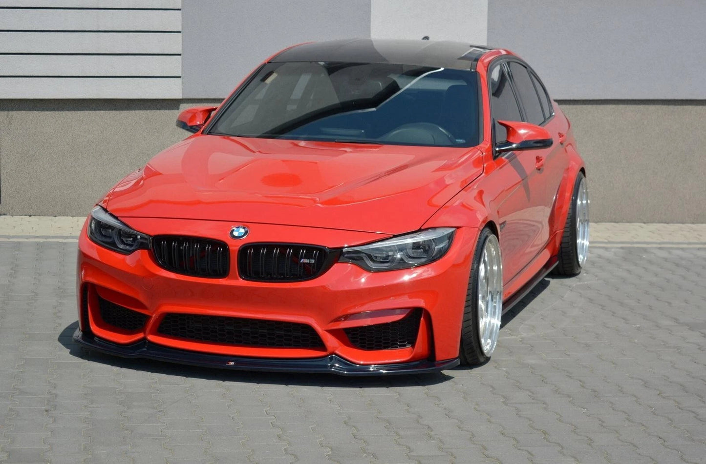 Front Bumper Lip for BMW F30 M3 Gloss Black (2012-2018)