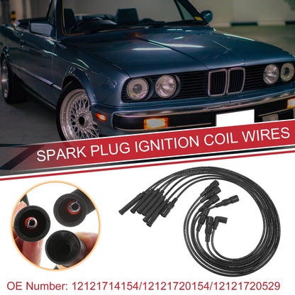 7 x Spark Plug Wire Ignition Coil Cables for BMW 3 Series (1986)
