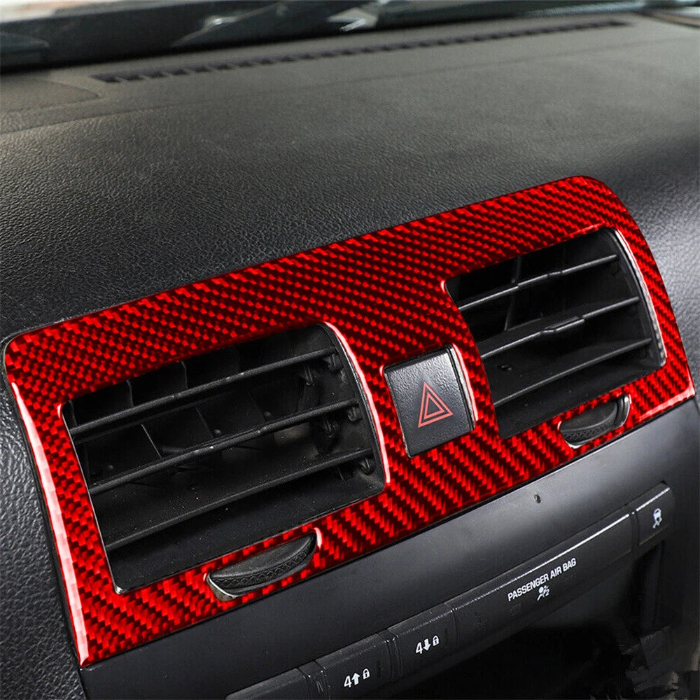 Carbon Fiber Center Console Air Vent Outlet Cover Trim for Hummer H3 (2006-2010)