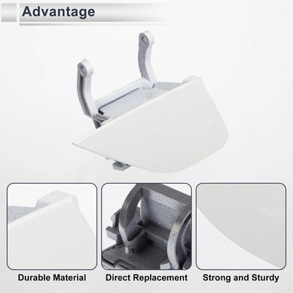 Front Right Bumper Headlight Washer Nozzle Cover Cap for BMW 750i White