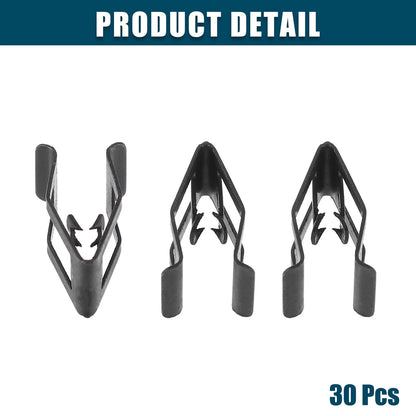 30 x Black Interior Retainer Fastener Clips for Ford Mazda