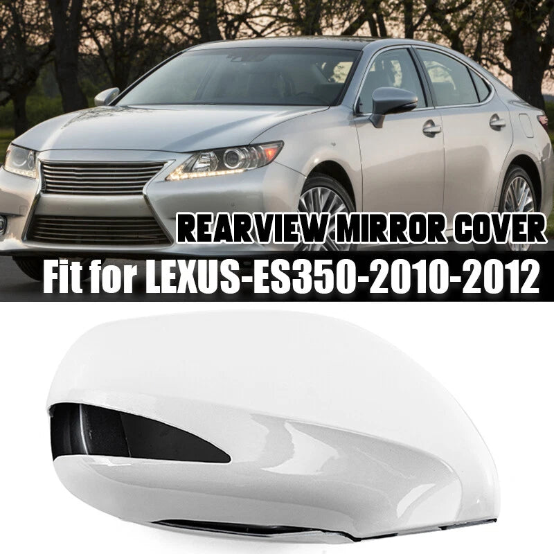 Right Passenger Side White Outer Mirror Cover for Lexus ES350 (2010-2012)