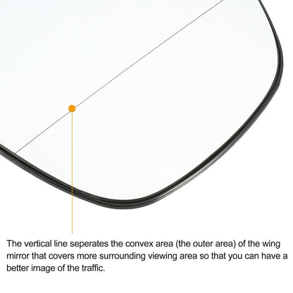 Car Mirror Glass Replacement for BMW X5 X6 (2007-2013) - 1 Pair