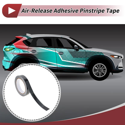Pinstripe Tape 20mmx10m for Car Motorcycle Stripes DIY Stickers Black 1 Pcs