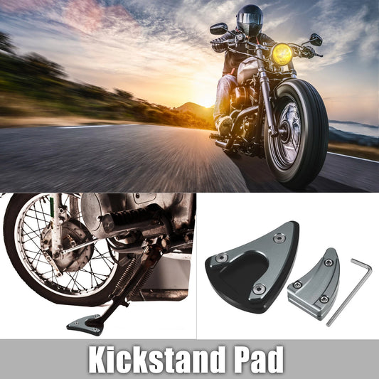 Set Foot Support Pads for VESPA GTS300 Titanium Tone