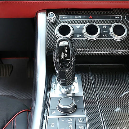 1pc Carbon Fiber Gear Shift Head Cover for LR Range Sport (2014-2017)