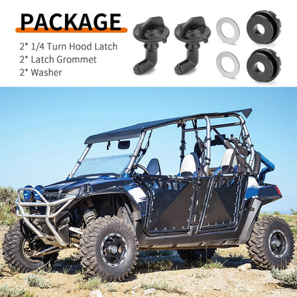 2 x Hood Latch Toggles & Washers Kit for Polaris RZR S 800 (2009–2014)