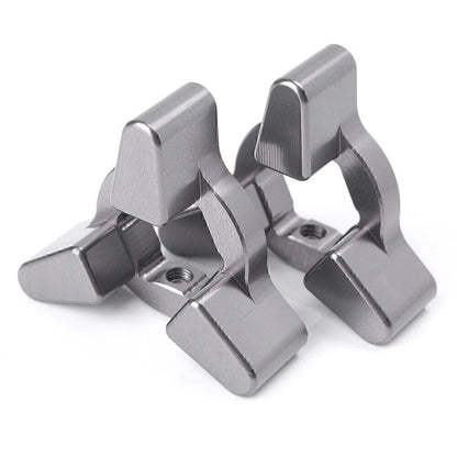 Front Anodized Preload Adjusters for Motorcycle 14-22mm Universal - Grey