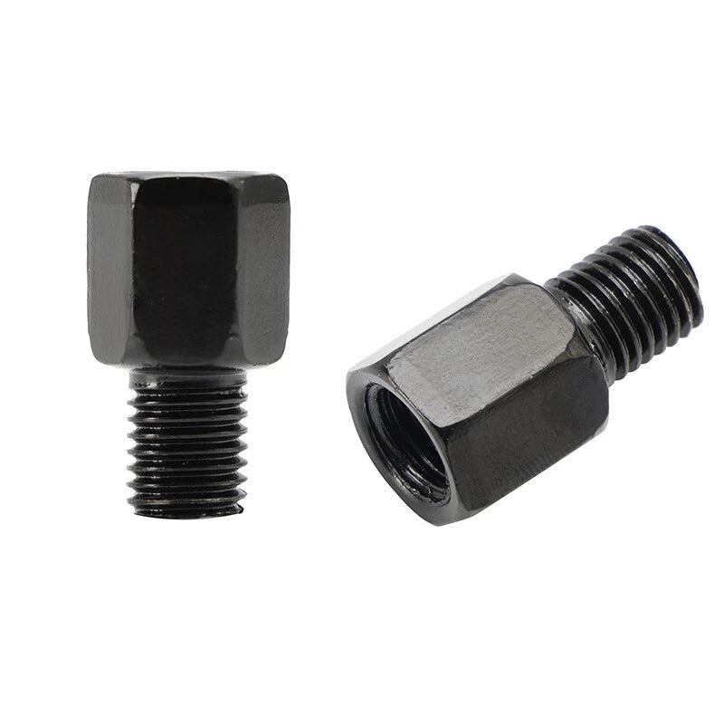 2x Motorcycle Scooter Mirror Adapter M10 Left to Right Hand Thread