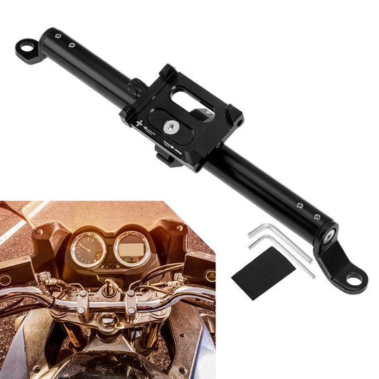 1 Set Handle Bar Extender Bracket Center Hole Black for Motorcycle
