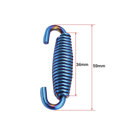 2 x Blue Exhaust Muffler Deadener Springs Strainer for Motorcycle