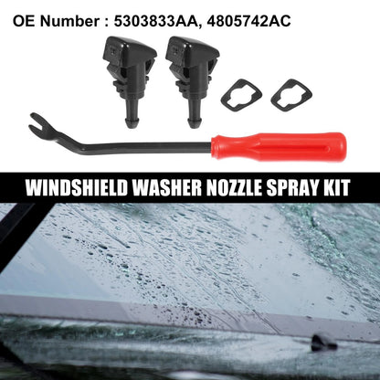 5 x Front Windshield Washer Nozzles for Dodge Ram (2009-2010)