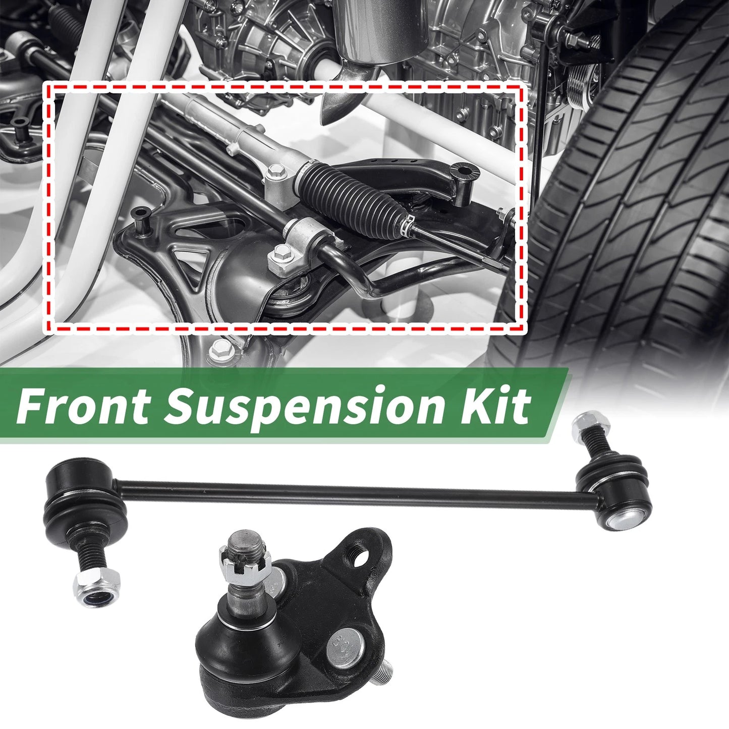 4pcs Front Suspension Sway Bar Link Lower Ball Joint for Toyota RAV4
