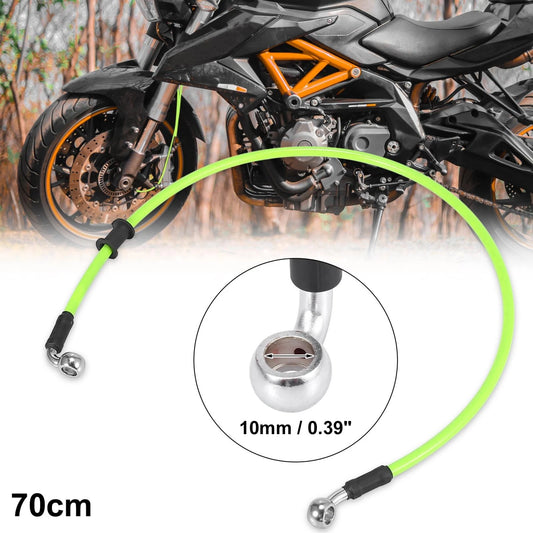 Universal / 70cm 27.56" / Brake Clutch Oil Hose Line Pipe Hydraulic Green for Motorcycle
