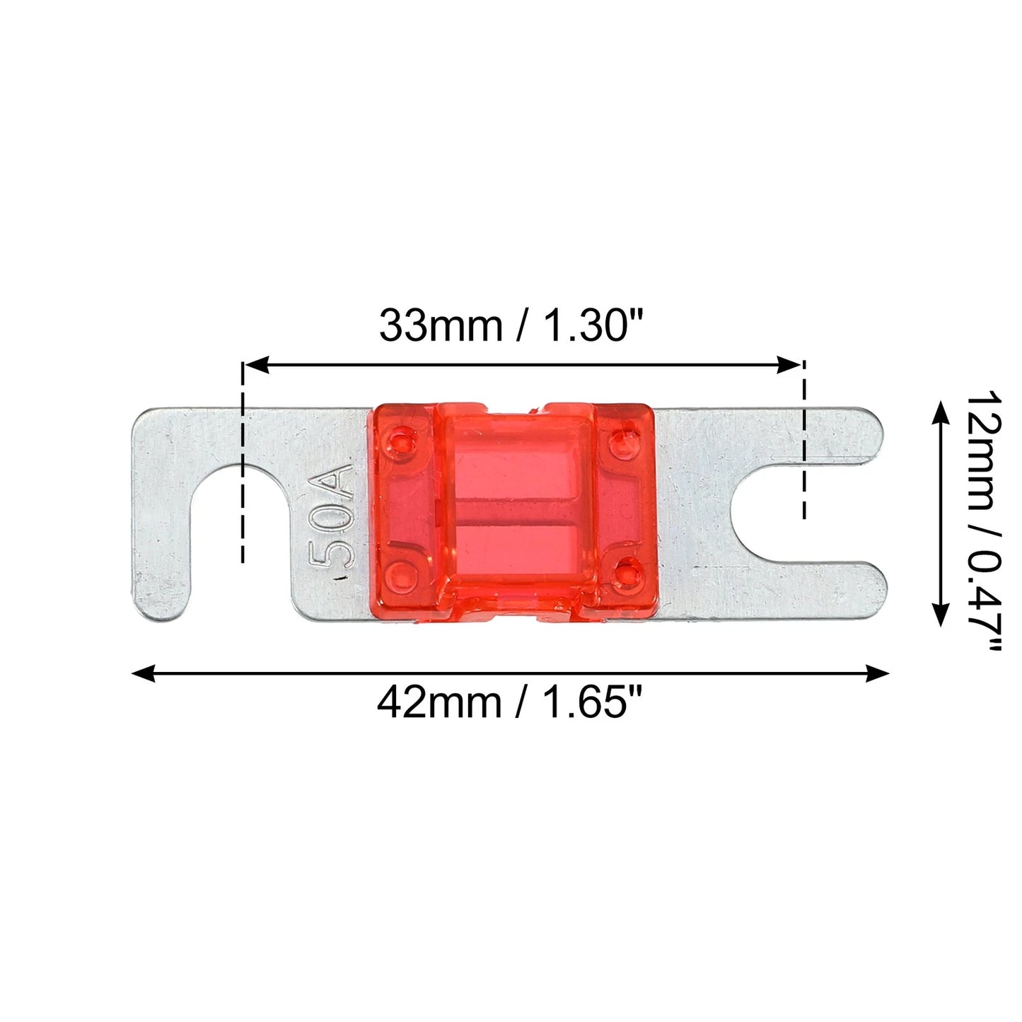 10pcs 50A AFS Mini ANL Fuses for Car Truck Motorcycle