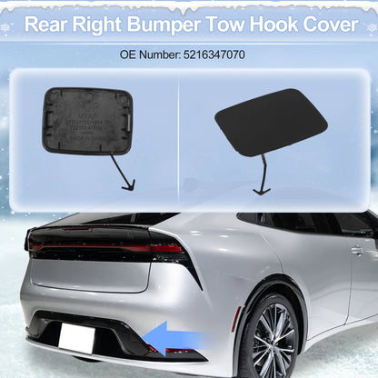 Right Rear Tow Hook Cover for Toyota Prius Prime (2017-2021)