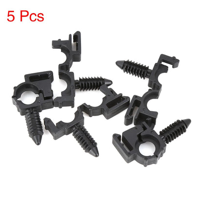 5 x 40.6mm Black Plastic Wiring Harness Clips for Ford