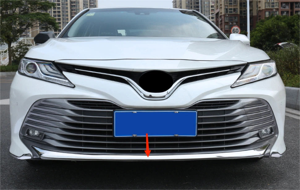 Chrome Front Bumper Protector Cover Trim for Toyota Camry LE/XLE (2018-2020)