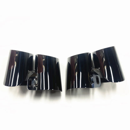 Exhaust Tips for Porsche Panamera 971 (2017-2021) - Stainless Steel Black