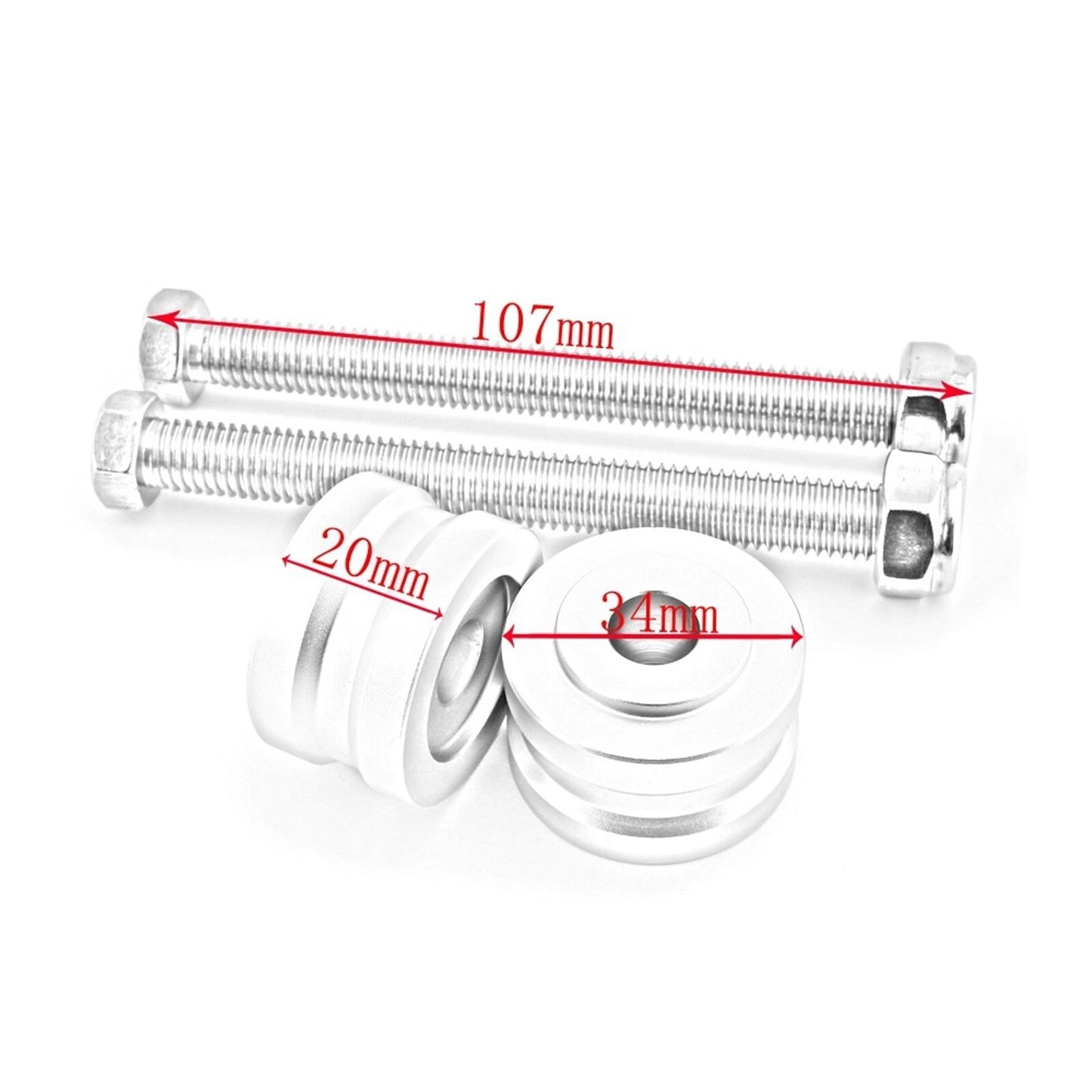 30mm Chrome Handlebar Risers for Suzuki V-Strom DL1050XT (2019-2022)