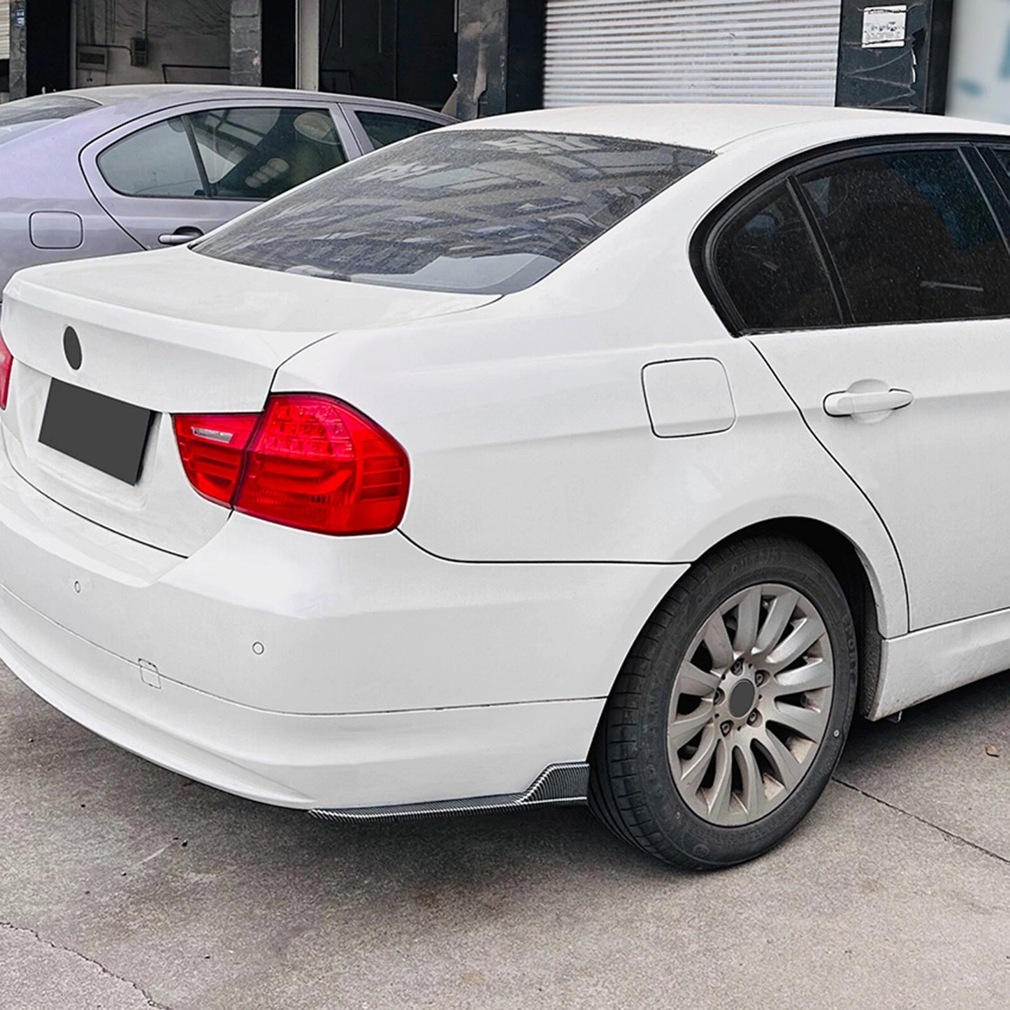 Rear Bumper Side Splitter Trim for BMW 3 Series E90 (2005-2012) Gloss Black