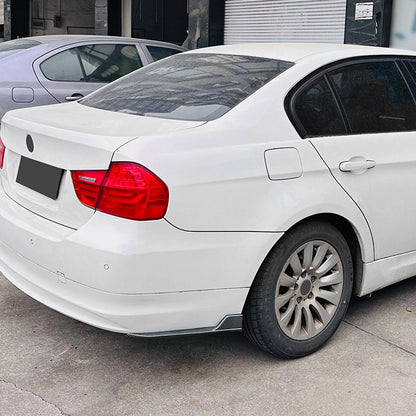 Rear Bumper Side Splitter Trim for BMW 3 Series E90 (2005-2012) Gloss Black