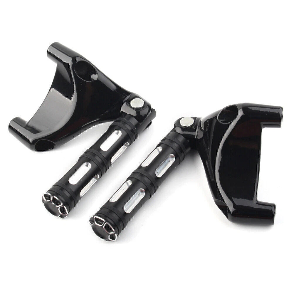 Black Rear Passenger Footrest Peg Mount for Harley Sportster XL883 XL1200 (2004-2013)