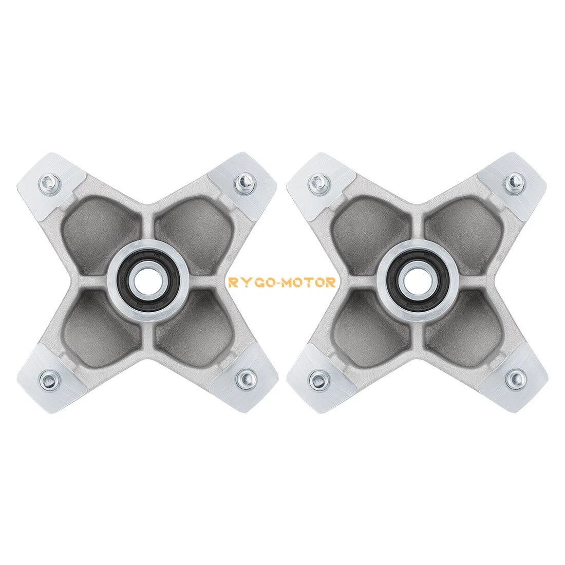 2 x Front Wheel Hubs w/Studs Seals Bearings for Yamaha Raptor 660R 700 YFZ450 450R