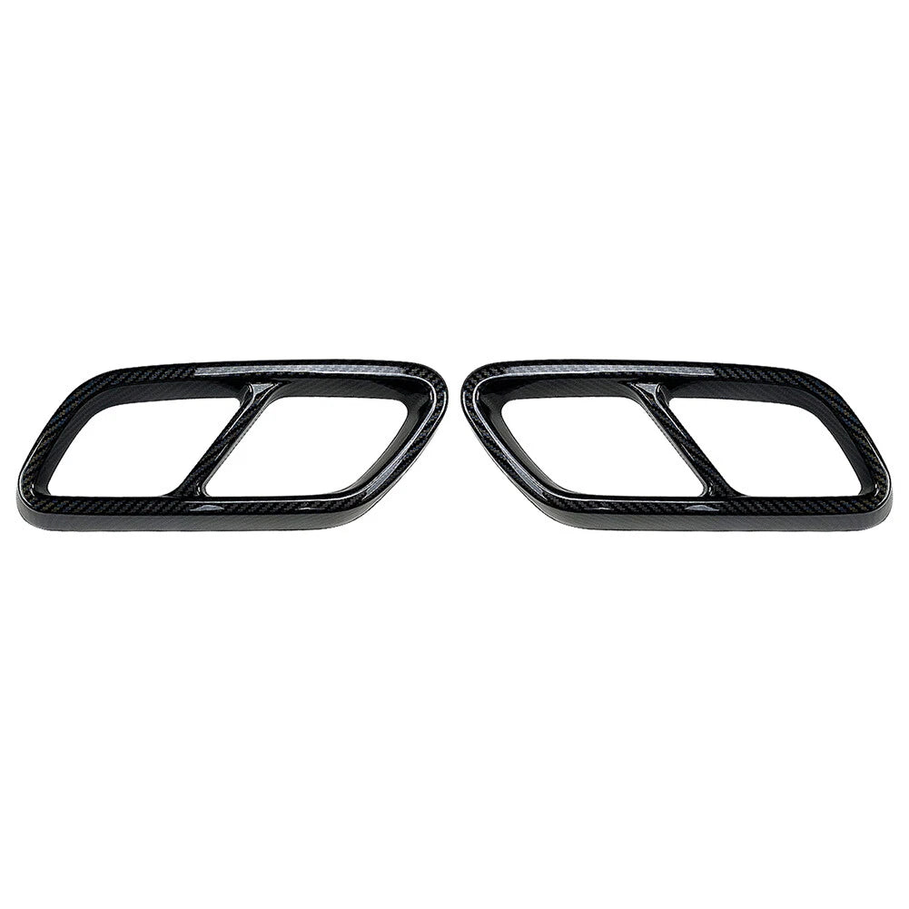 Rear Exhaust Muffler Tail Pipe Covers for Mercedes Benz C-Class (2022-2023)