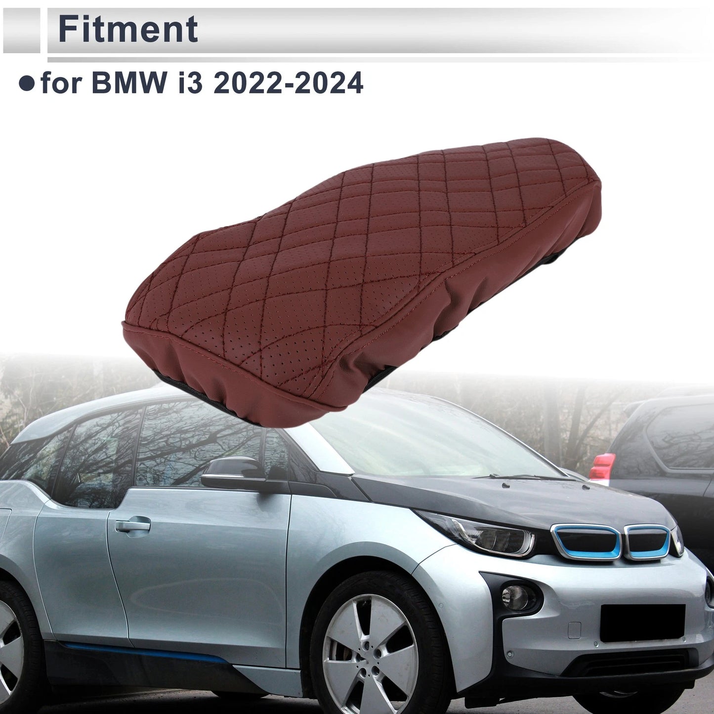 Center Console Cover Wine Red for BMW i3 (2022-2024)