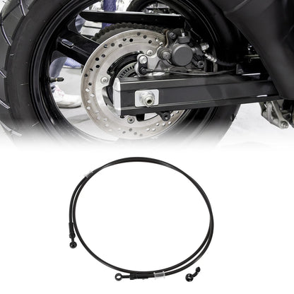 200cm Brake Clutch Oil Hose Line Nylon Stainless Steel Braided PU for Bike
